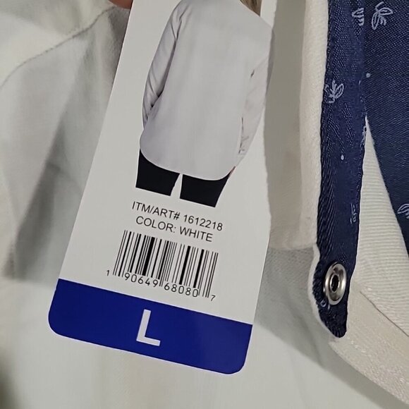 NEW Women's Jachs Girlfriend Super Soft Flannel Shirt White Size L H584 - Picture 7 of 10